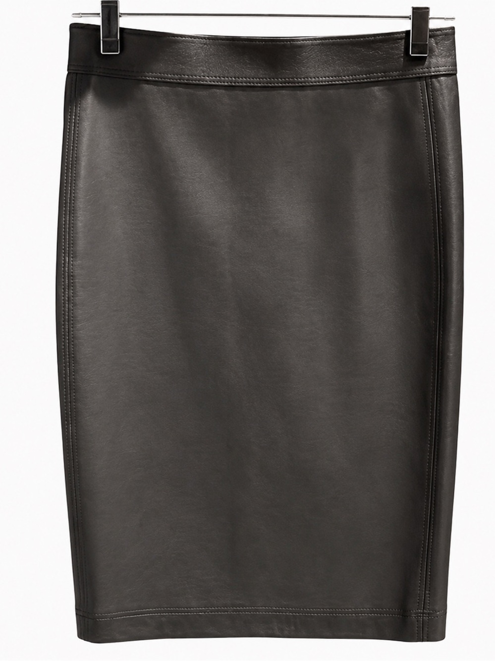 Helmut Lang Gray Pencil Skirt Knee-length Work
